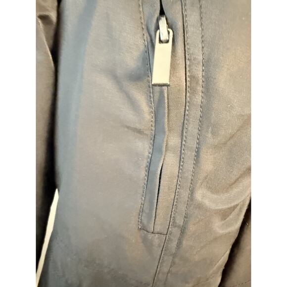 Belle Badgley Mischka Women's Medium Parka Jacket Black Leopard Faux Fur Hood - Picture 6 of 16